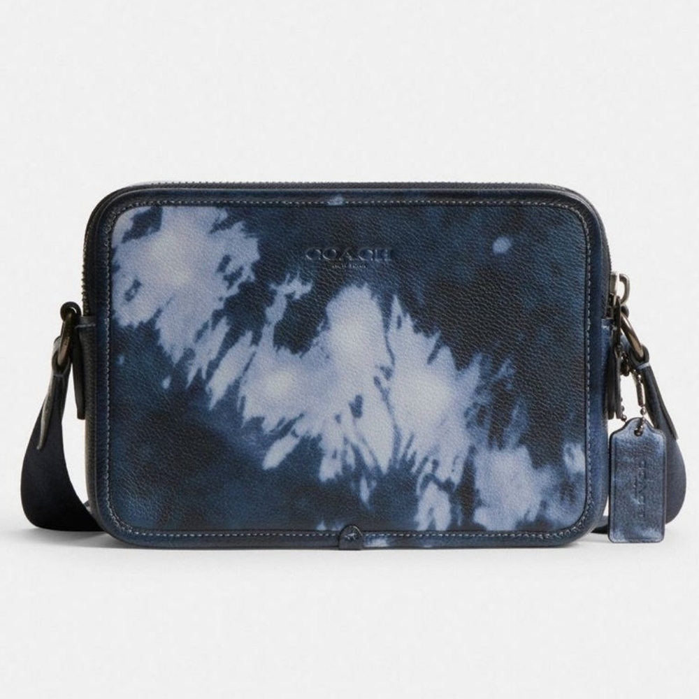 Charter Crossbody Bag 24 With Tie-Dye Print LIKE NEW with Coach Box